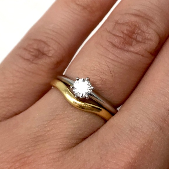 *SOLD* 18k Tiffany & Co Elsa Peretti Curved Band Ring - Picture 6 of 6